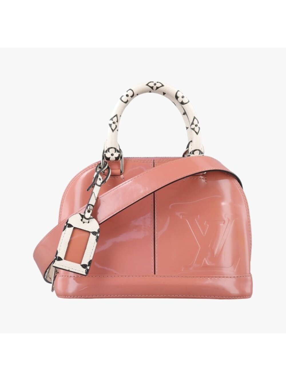 Louis Vuitton Alma BB Rose Belleline Vernis Handbag